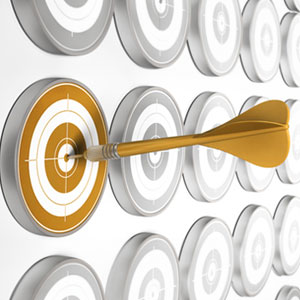 A dart hitting the center of a target - Vision Law
